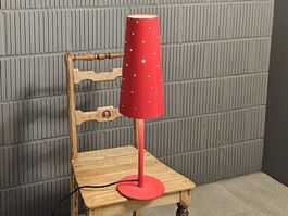 IKEA 1990s TALLVIK Desk Lamp, Tischleuchte Anne Nilsson rot