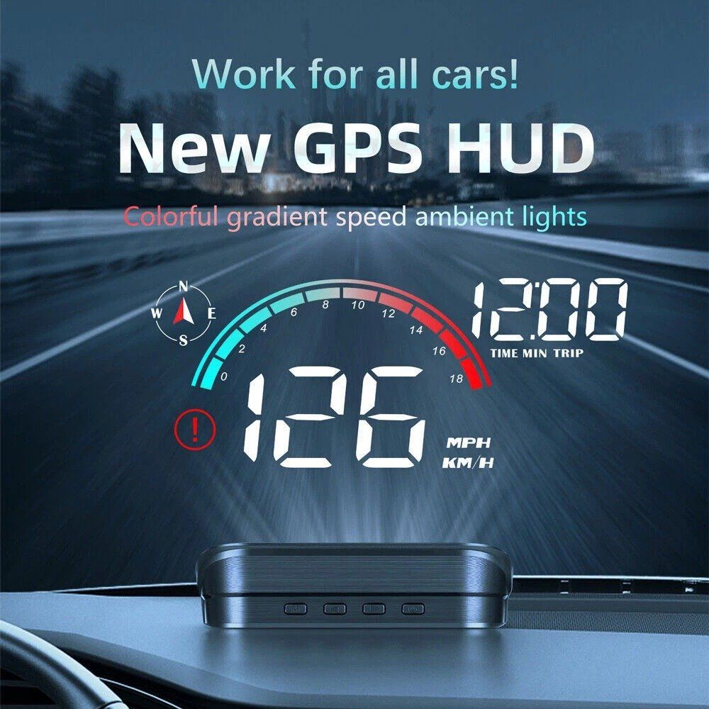 Messen: Display GPS Head Up  Auto HUD Tachometer Windschutzscheibe – Neu (gemäss Beschreibung) aus Kirchdorf AG von Apost008