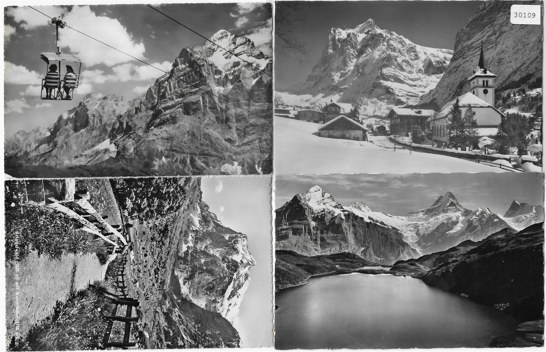 Ansichtskarten: 4 AK Grindelwald – Gebraucht aus Ettingen von Kartenplanet