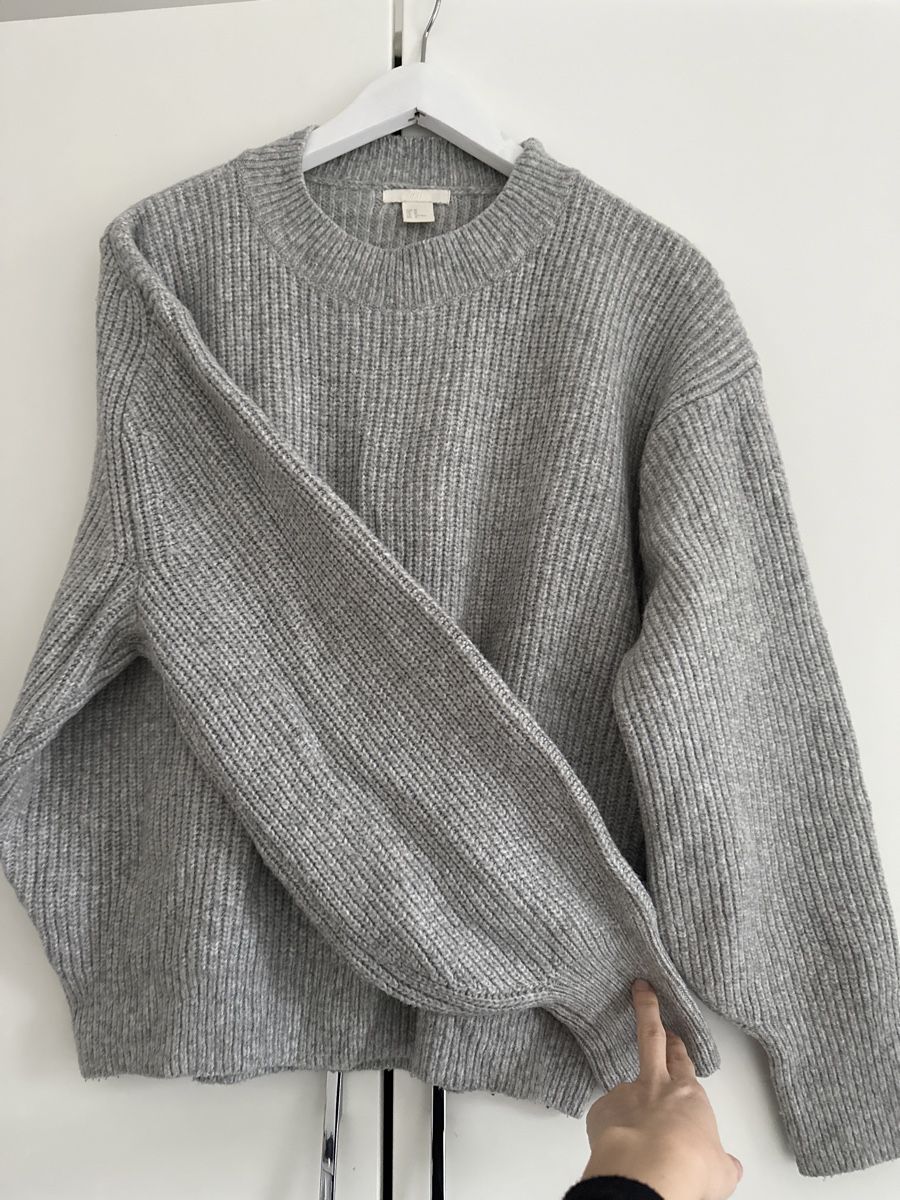 H&M Pullover & Sweatshirts: H&M Damenpullover, Grobstrick, Gr. M, Grau, Herbst – Gebraucht aus Rheineck von sam_9m27 1