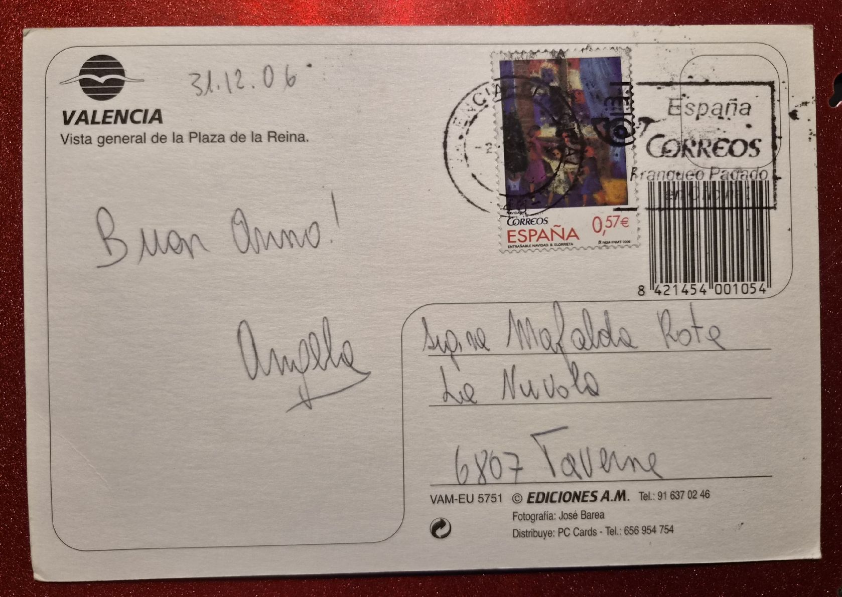 Cartoline postali: Valencia Spanien Plaza de la Reina, 2006 – Usato da Melchnau venduto da Arthurius 1