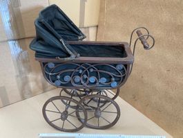 Puppenwagen aus Holz/Metall