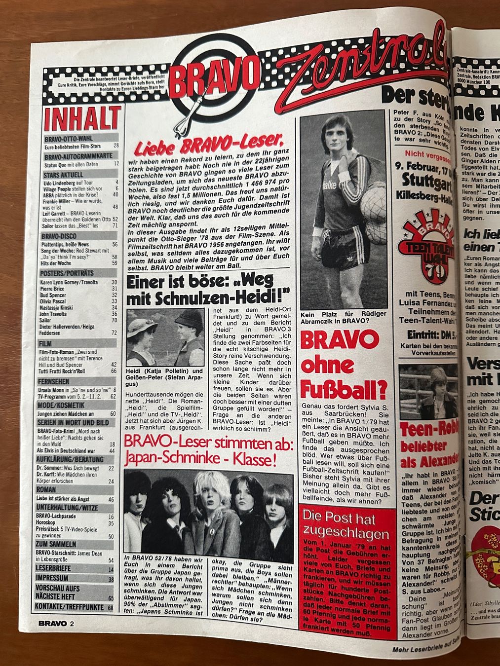 Riviste & Magazine: BRAVO 1979 Nr. 6 // John Travolta – Usato da Zürich venduto da die_5djt 1