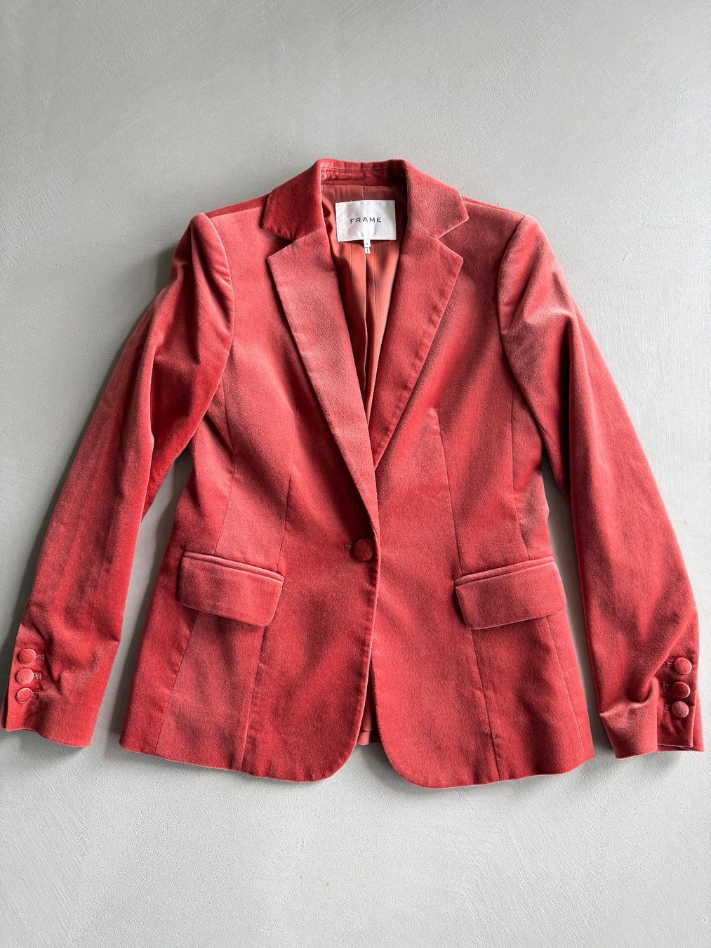 Giacche: Rostroter Samt Blazer – Nuovo (secondo la descrizione) da Zug venduto da CaroR13