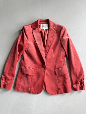 Rostroter Samt Blazer