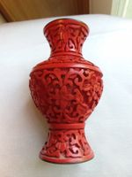 Kleine RotLack Vase CHINA ca 1950