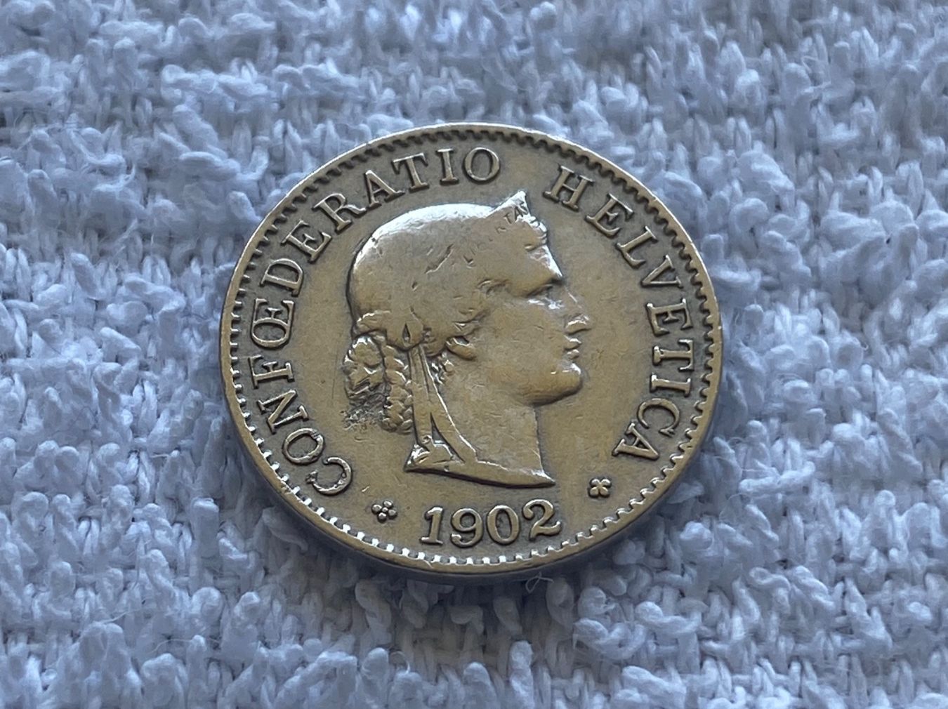 Tutti le monete: 5 centimes/rappen 1902 – Usato da Nyon venduto da Ilmi09