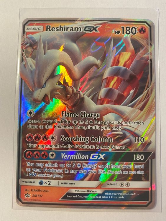 Pokemon Reshiram GX SM137 EN (Neu (gemäss Beschreibung)) in Elgg für ...