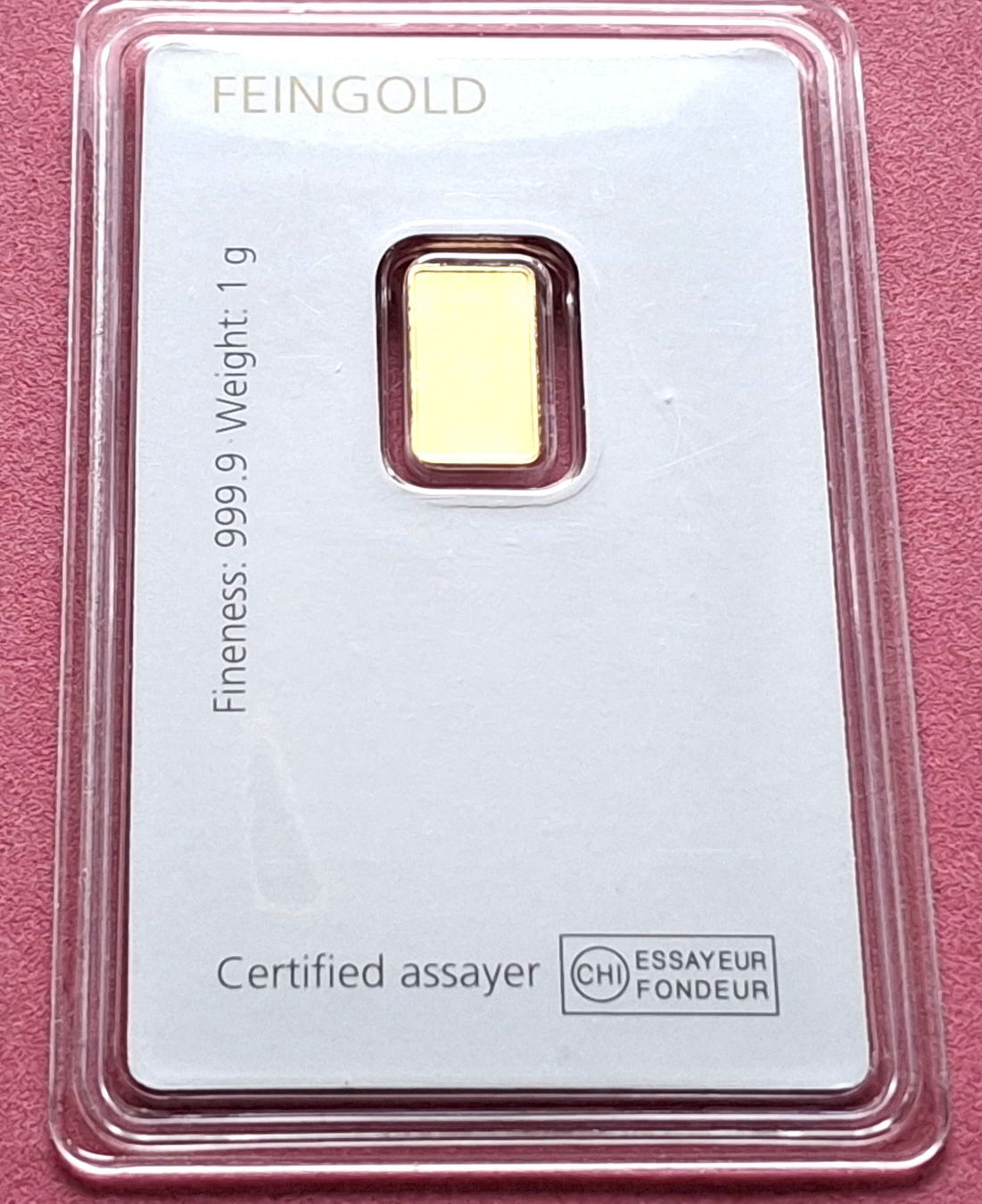 Métaux précieux: LIENHARDT ZÜRICH - 1 GRAMM – D'occasion à Boniswil par dpd4coins 1