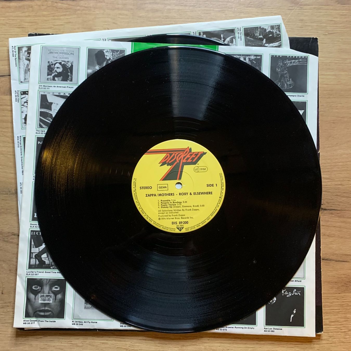 Dischi in vinile: ZAPPA/MOTHERS - ROXY & ELSEWHERE...RE GER...VG+/VG+ – Usato da Gals venduto da Diskopatshop 4