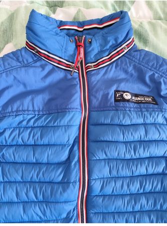 Jeanscode Gilet imbottito / Daunenweste mit Kapuze - Gr. M