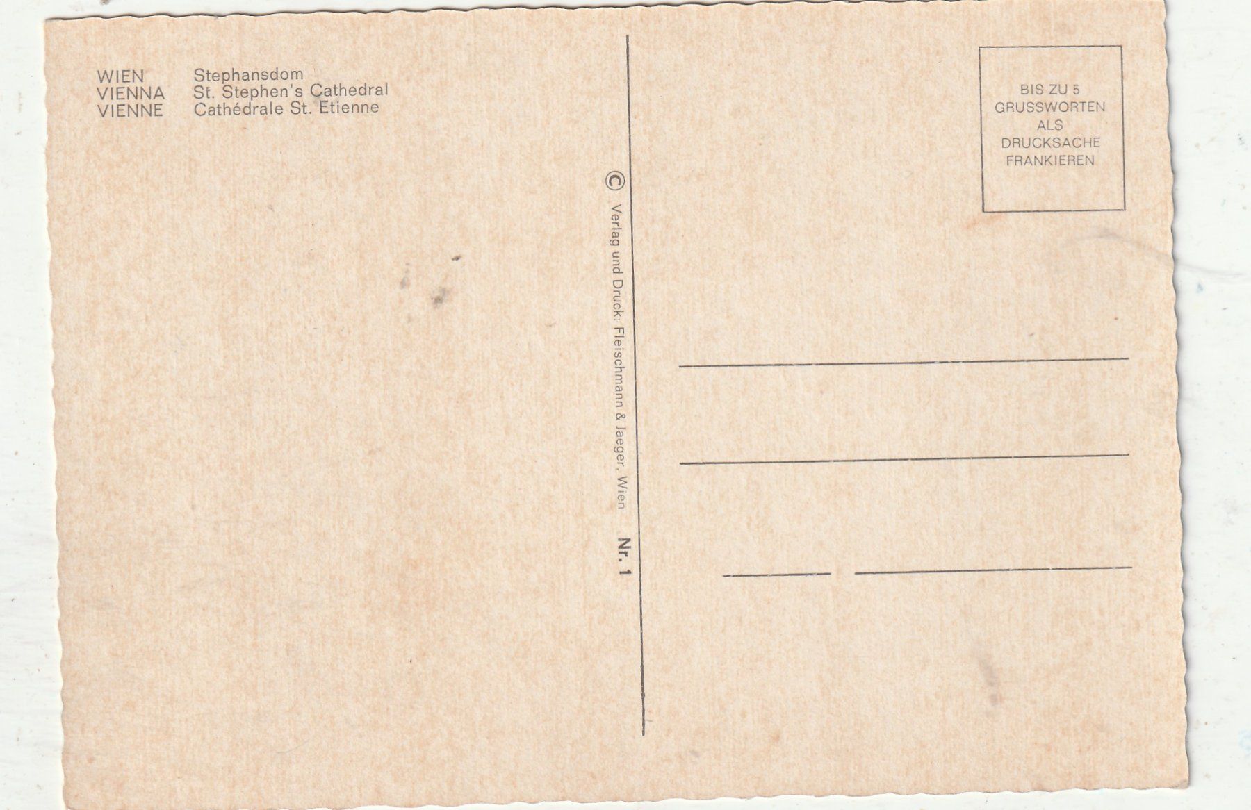 Cartoline postali: Wien Stephansdom – Usato da Lumbrein venduto da made02 1