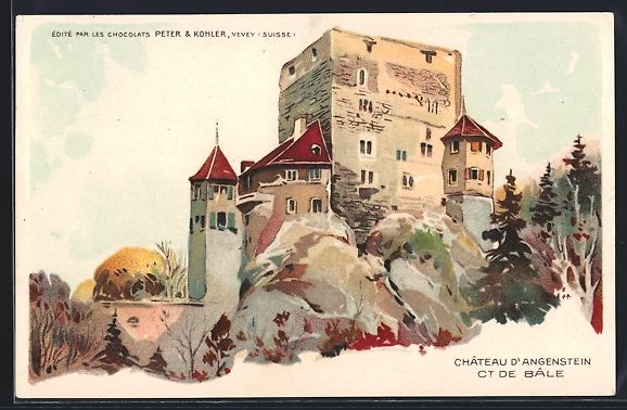 Cartes postales: Litho Duggingen, Chateau d'Angenstein – D'occasion à Berlin par bartko-reher