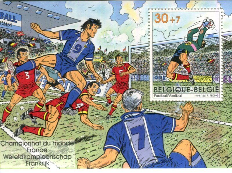 Tutti i francobolli: Block "Fussball". Belgien – Nuovo e nell'imballaggio originale da Basel venduto da Butsch5