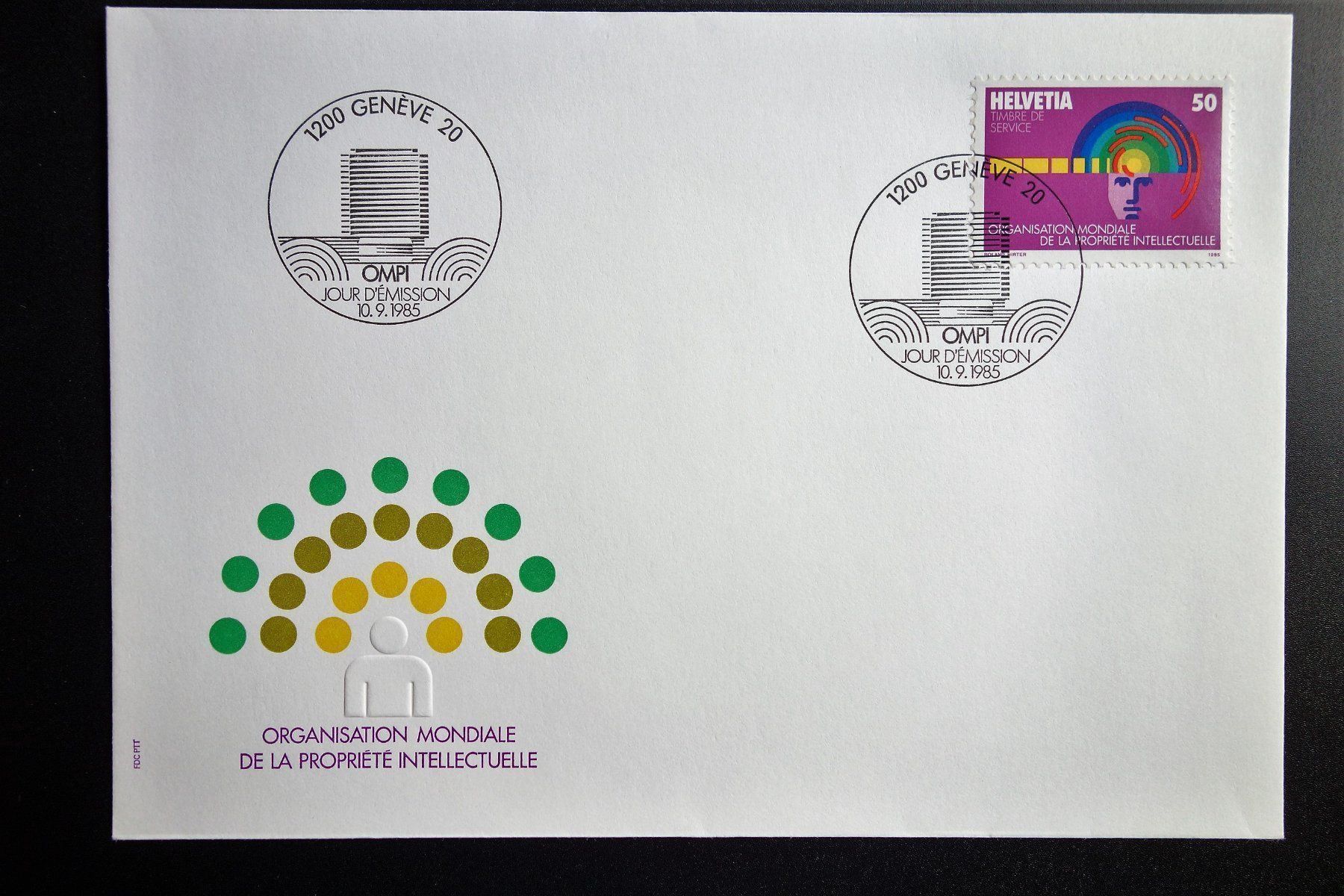 Alle Briefmarken: 1985 FDC OMPI Ergänzungswert – Neu (gemäss Beschreibung) aus Mettmenstetten von Sutasso