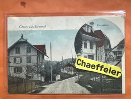 Alte Ansichtskarte "Gruss aus Eriswyl" von 1909, selten!