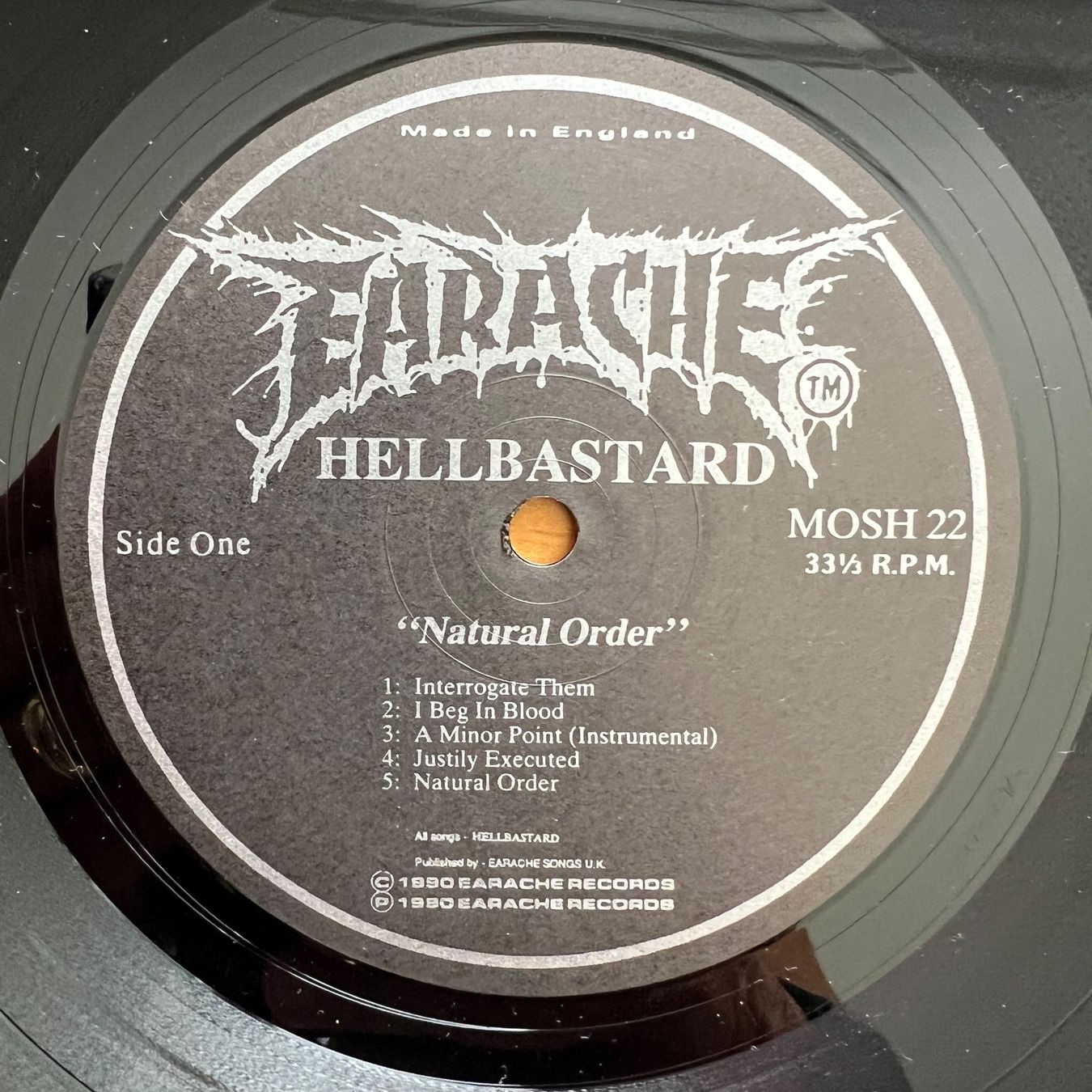 Dischi in vinile: Hellbastard - Natural Order / 1. UK-Press. 1990 - TOP – Usato da Gais venduto da soundcave57 3