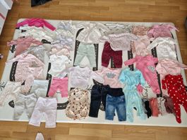Süßes Baby Kleider Paket für Mädchen–Grösse 62/68- 60 Teilen
