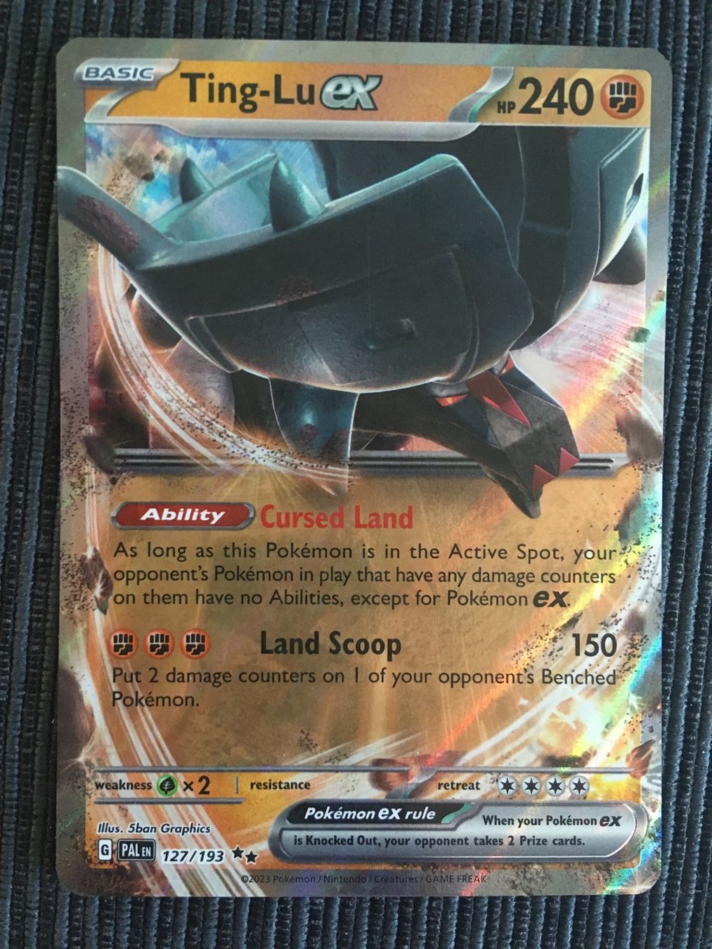 Pokémon Carte collezionabili: Pokemon Paldea Evolved Ting-Lu EX  ENG – Nuovo (secondo la descrizione) da Wabern venduto da Collectfun