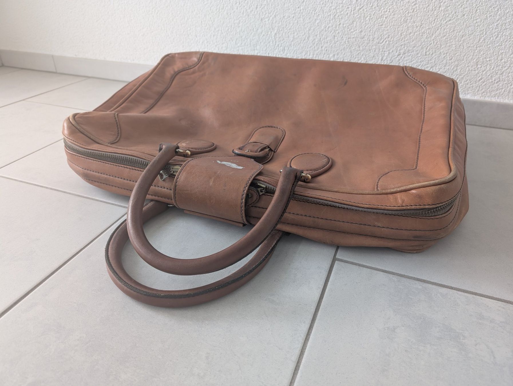 Borse: Vintage MÄRZ Leder Reisetasche – Usato da Thalwil venduto da sultan03 3