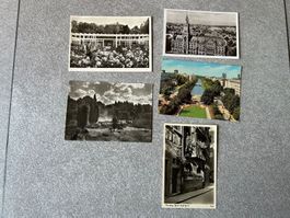 5 Postkarten aus Allemagne VINTAGE / 1953 - 1965