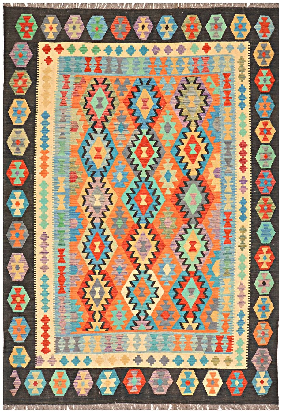 Kelim Tappeti: Oriente Kelim Teppich 200x300 cm – Nuovo e nell'imballaggio originale da Lahore venduto da Fairways79 4
