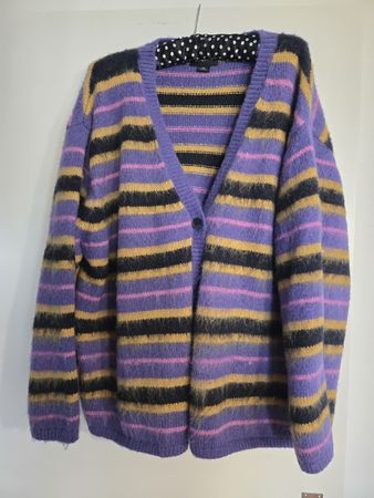 Monki Strickjacke, Grösse XL, gestreift, neuwertig!