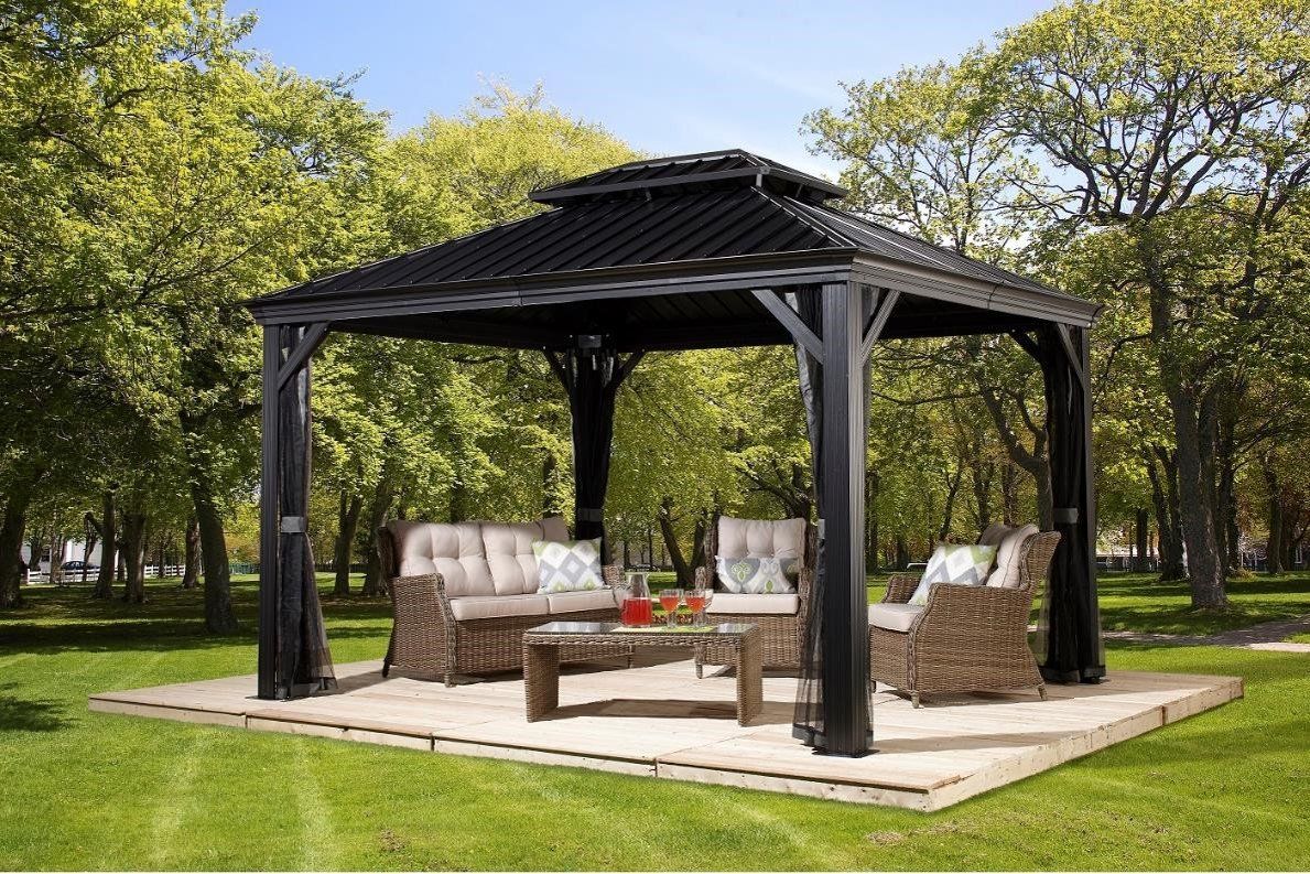 Casette da giardino & serre: Pavillon Messina 10x10 – Nuovo e nell'imballaggio originale da Erlinsbach venduto da Home-World