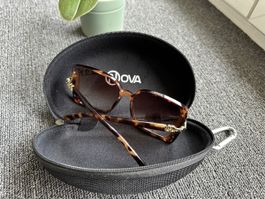 Lunettes de soleil femme couleur marron