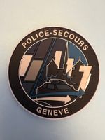 Badge Police Secours en PVC