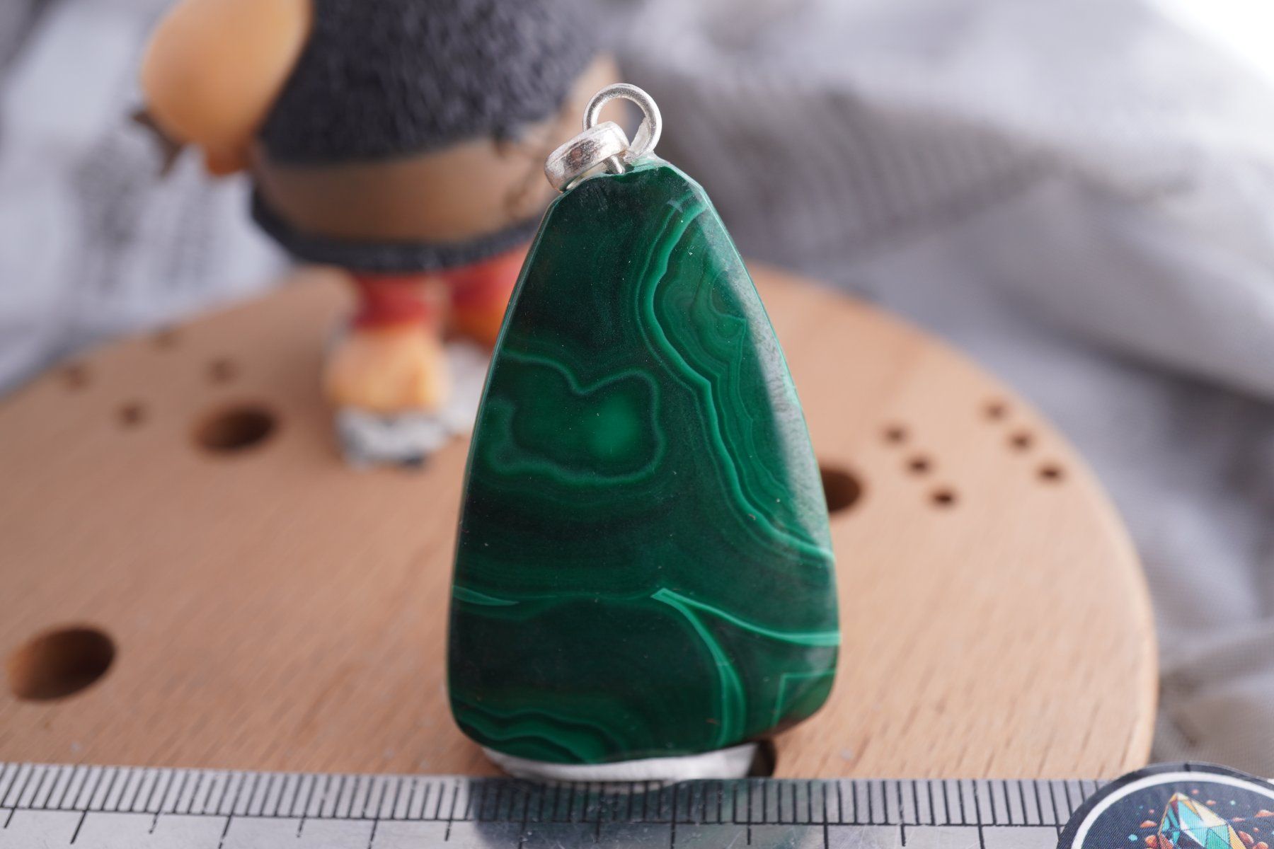 Ciondoli: Malachit   Edler anhänger    mit Silber öse   ab 5.- – Nuovo e nell'imballaggio originale da Eschenbach SG venduto da topstone 2