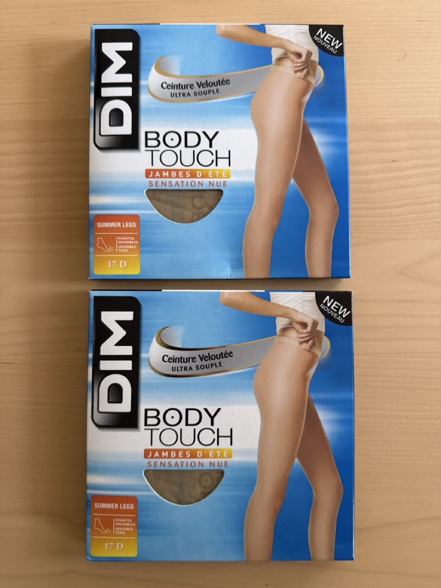 Dim Calze & Collant: NEU 2 DIM Body Touch Summer Legs Strümpfe Grösse 2 – Nuovo e nell'imballaggio originale da Zürich venduto da Esmeralda86