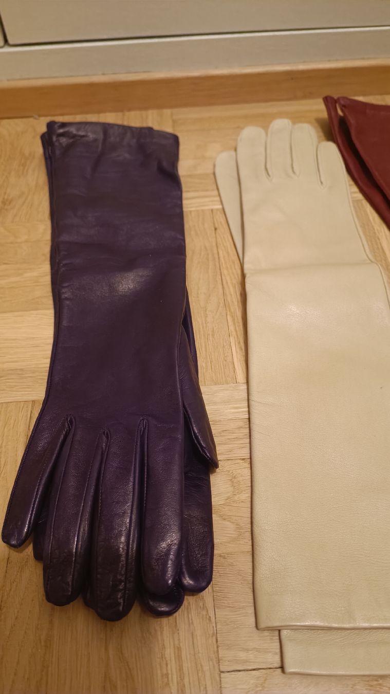 Guanti & manicotti: Elegante Lederhandschuhe lang, 5 Farben, Gr. M/L – Nuovo (secondo la descrizione) da Baden venduto da zuppel 4