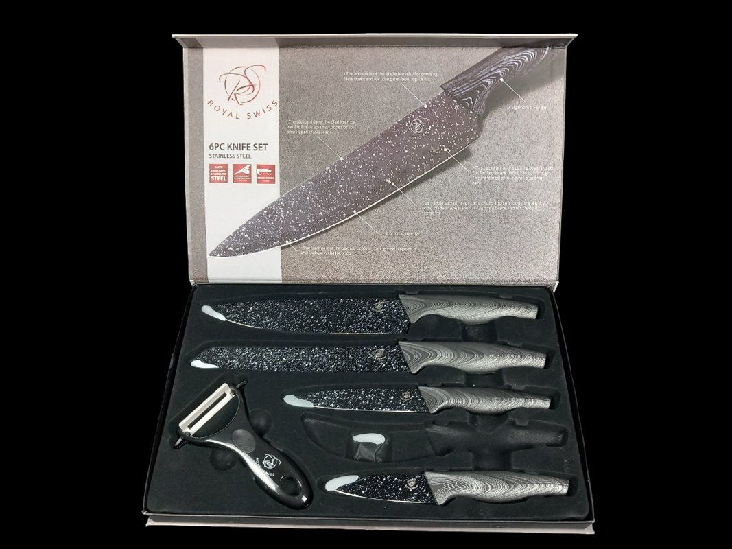 Swiss Coltelli: ROYAL SWISS 5PC KNIFE SET – Usato da Hünenberg venduto da Restwert_Zug