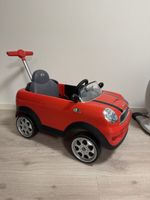 Mini Cooper Kinderfahrzeug rot mit Schiebestange