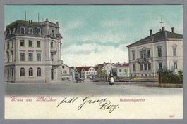 1907, WETZIKON, BAHNHOFQUARTIER