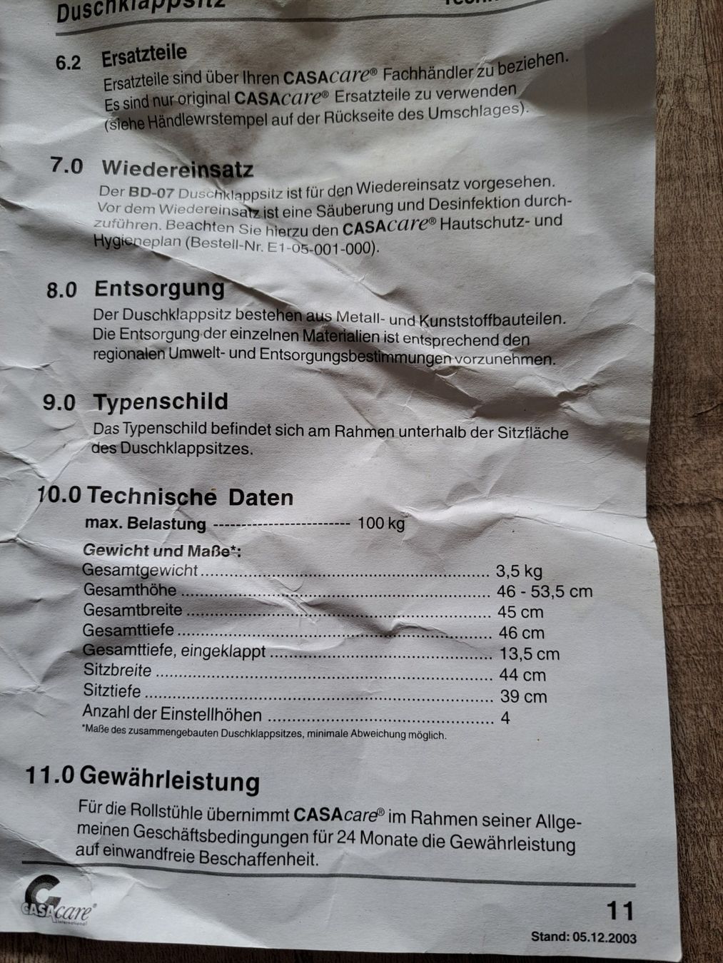 Duschen: Duschklappsitz – Neu und originalverpackt aus Buchs AG von anmaboyamo 2
