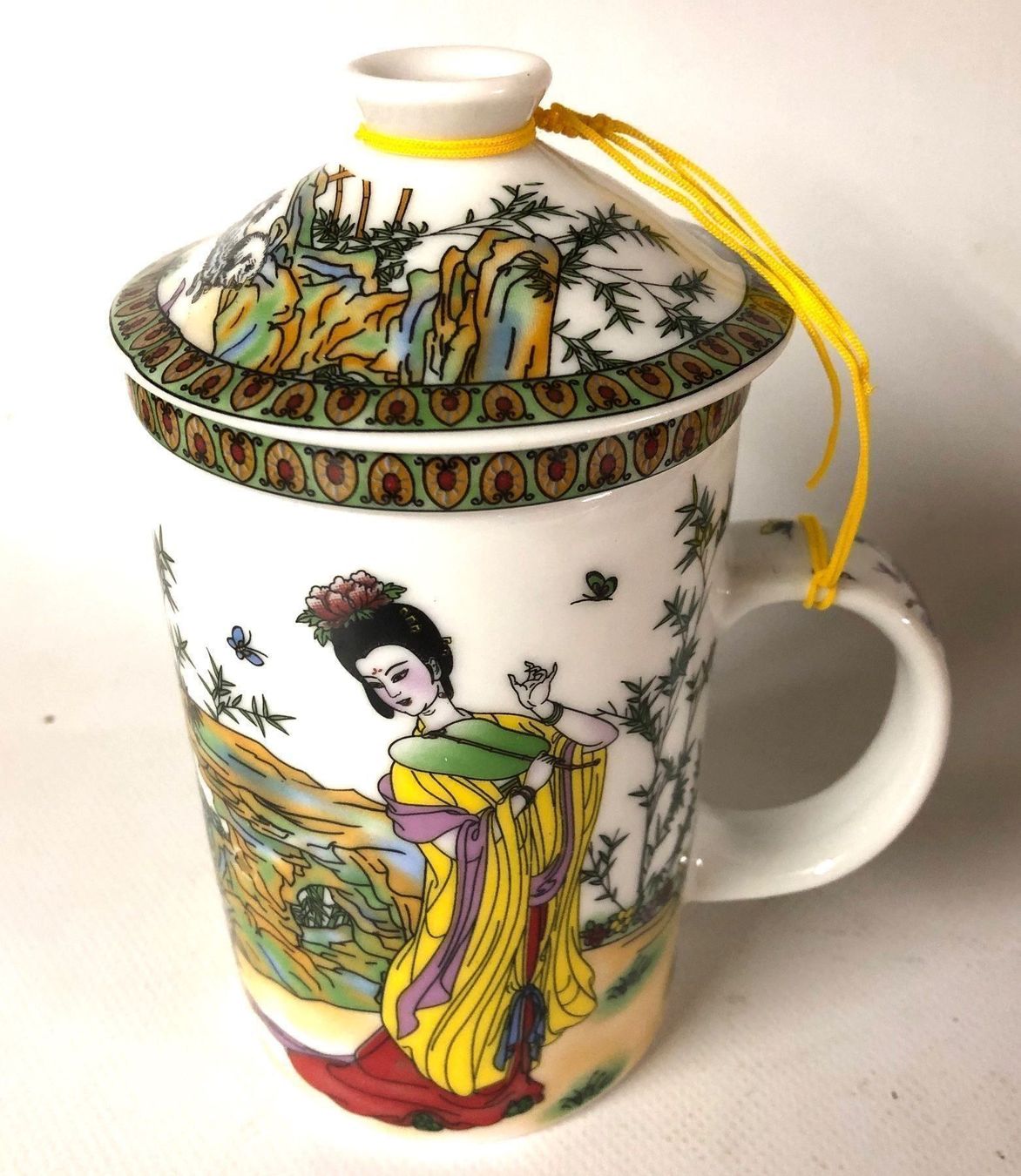 Tasses: Teetassen handbemalt mit Einsatzsieb – Neuf (Voir description) à Solothurn par auktion-schweiz 7