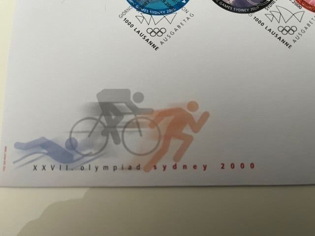 Alle Briefmarken: Ersttagsbrief Olympiad Sydney 2000 – Gebraucht aus Naters von sch_9fvg 2