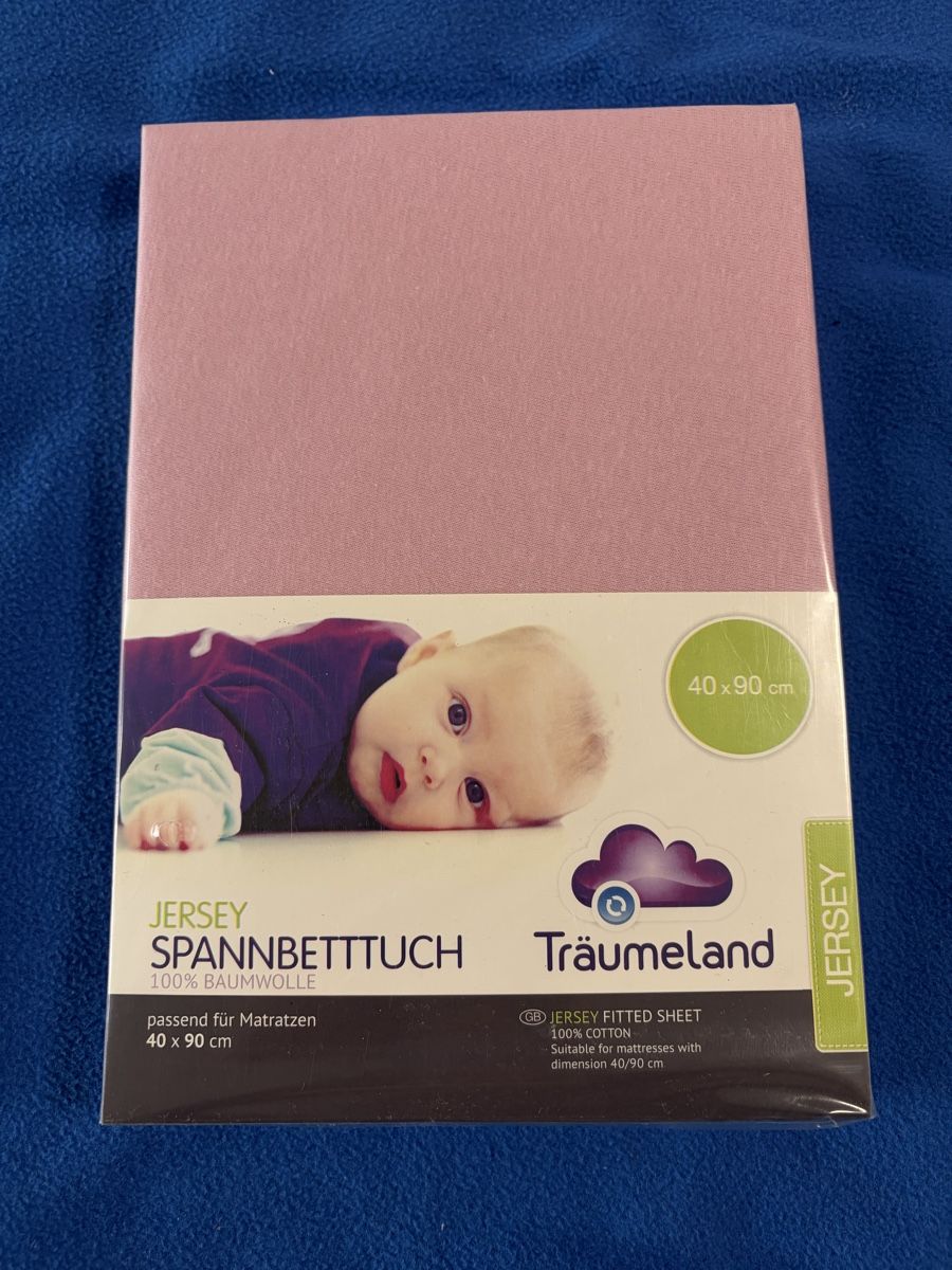 Biancheria da letto: Jersey Fixleintuch rosa 40x90 – Nuovo e nell'imballaggio originale da Embrach venduto da Yeasy
