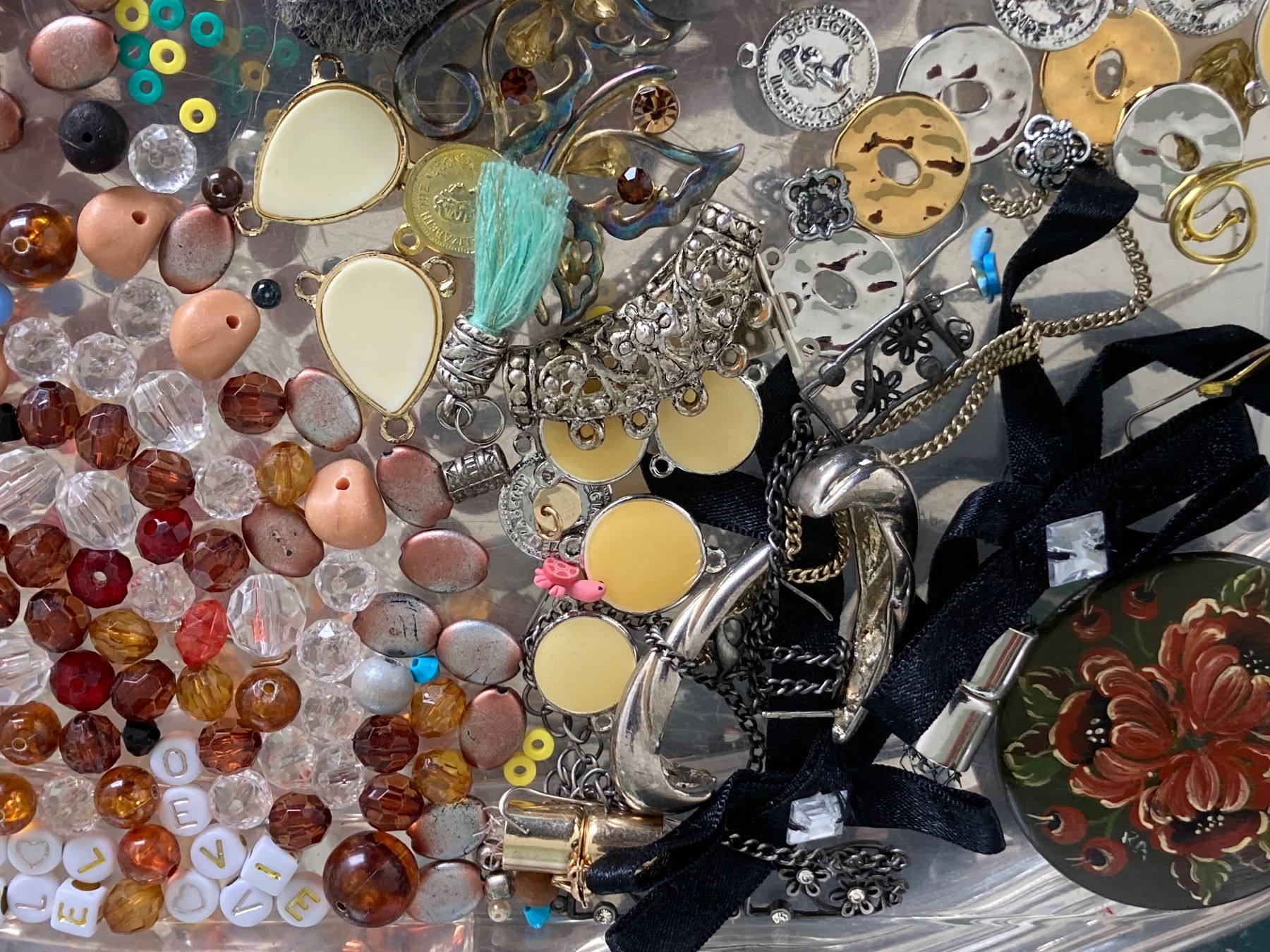 Perle (finte): Perles synthétiques,composantes,bricolage bijoux – Usato da Marly venduto da Antigona71 3