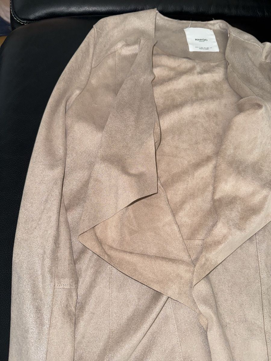 Mango Giacche: Beige Mango Suede Look leichtes Jäckchen Grösse S – Usato da Winterthur venduto da yar_dpp8 3