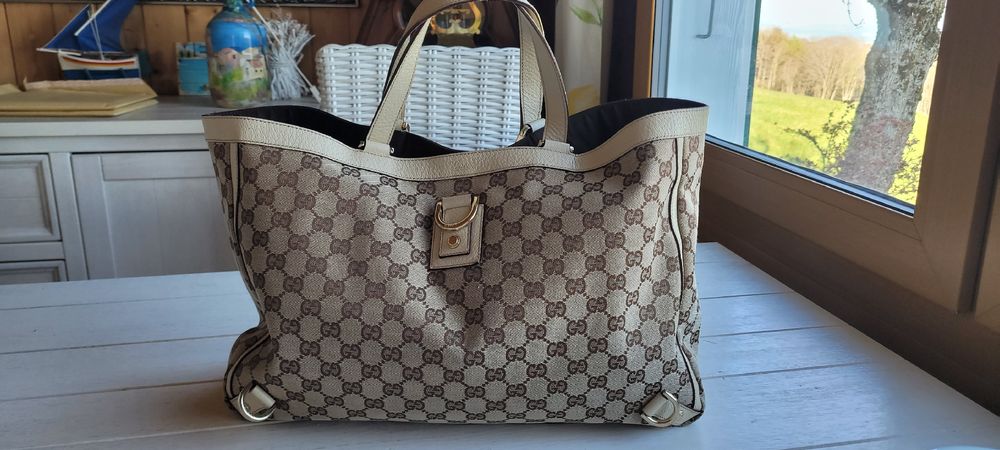 Sac à Main Vintage THE BRIDGE - Cuir Véritable, Marron, Fabriqué En Italie, Occasion