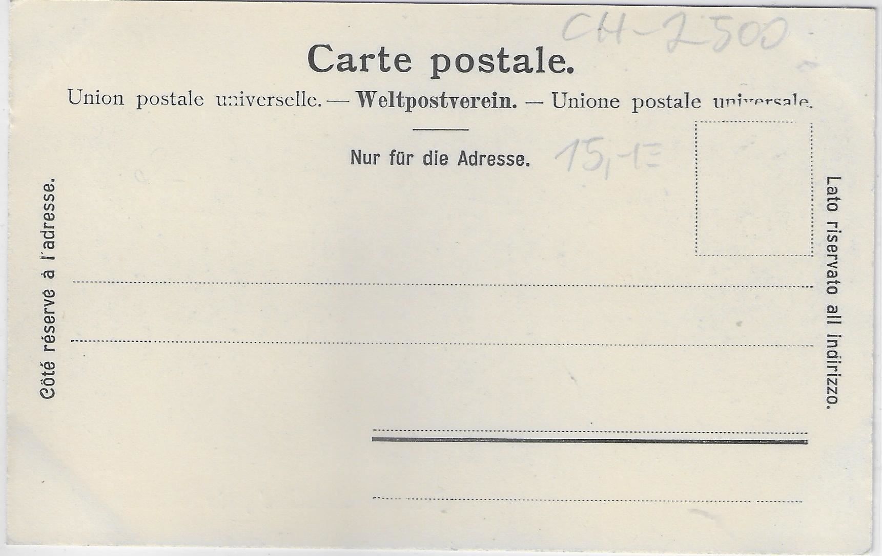 Ansichtskarten: Souvenir du Ried pres Bienne Biel – Gebraucht aus Ettingen von Kartenplanet 1