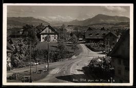 AK Sins, Blick gegen die Alpen
