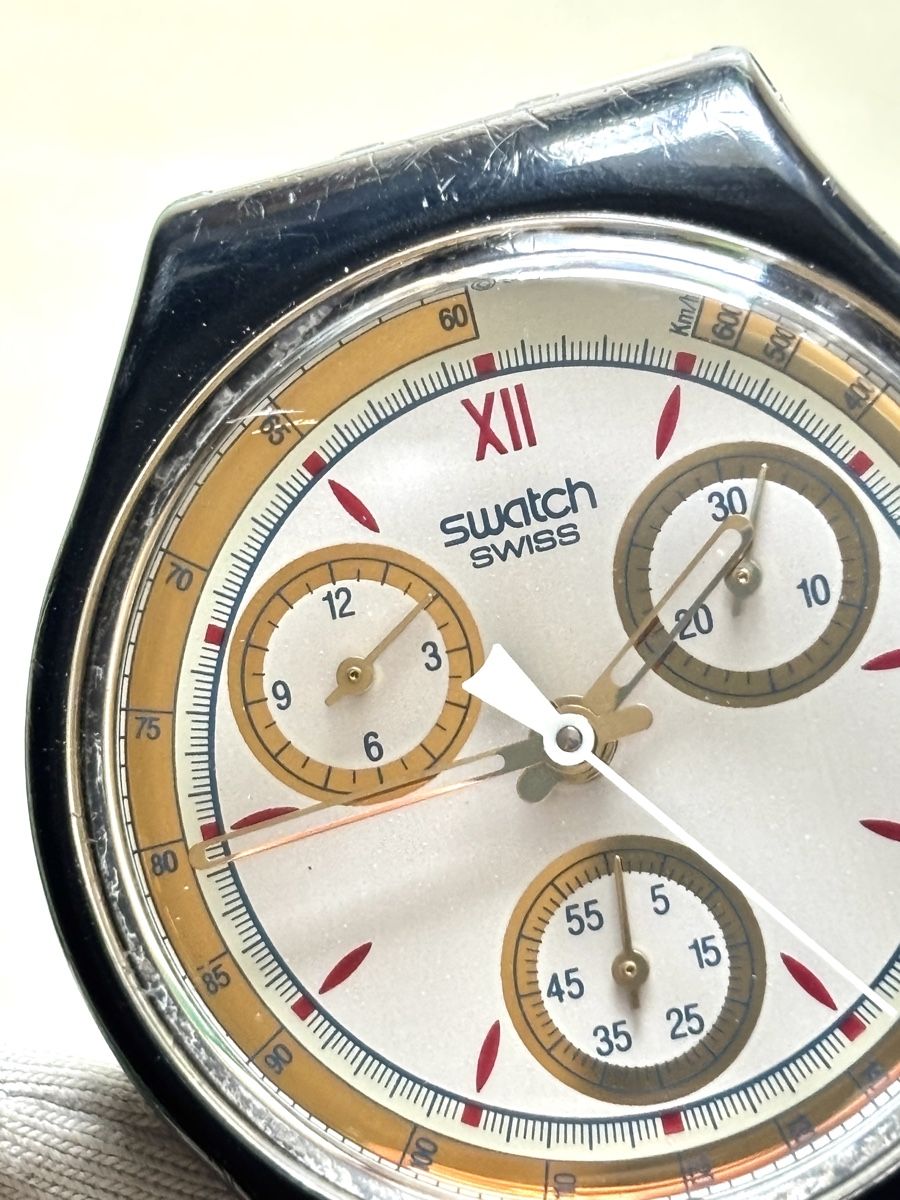 Swatch Orologi: Swatch Chronograph Uhr mit Metallband  – Usato da Grenchen venduto da chththl 5