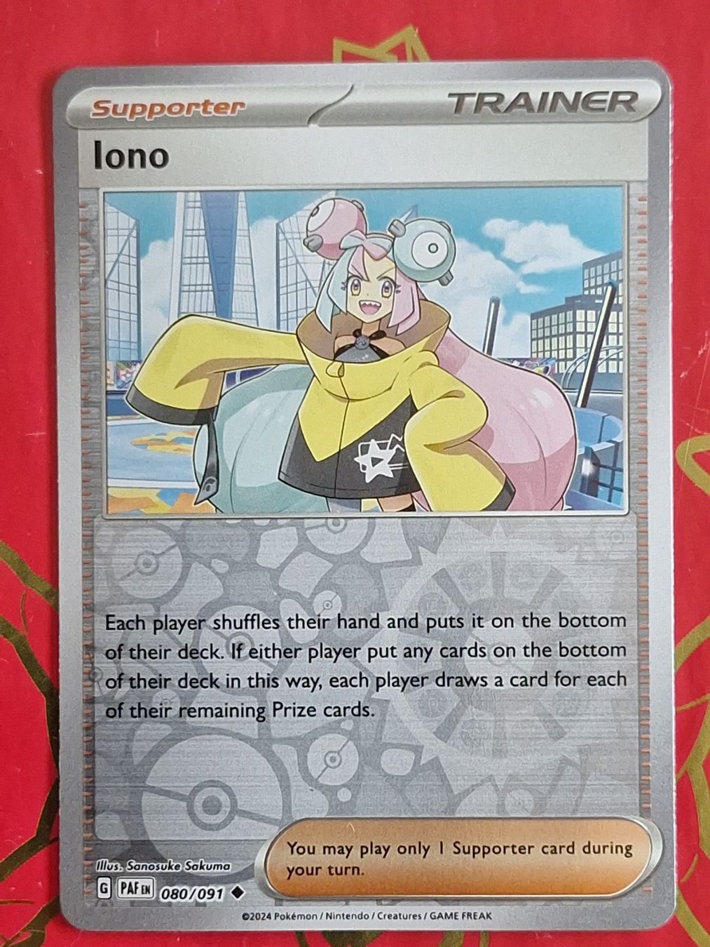 Pokémon Carte collezionabili: Iono - Pokemon Reverse Holo Paldean Fates – Usato da Altstätten SG venduto da GGsGameshop