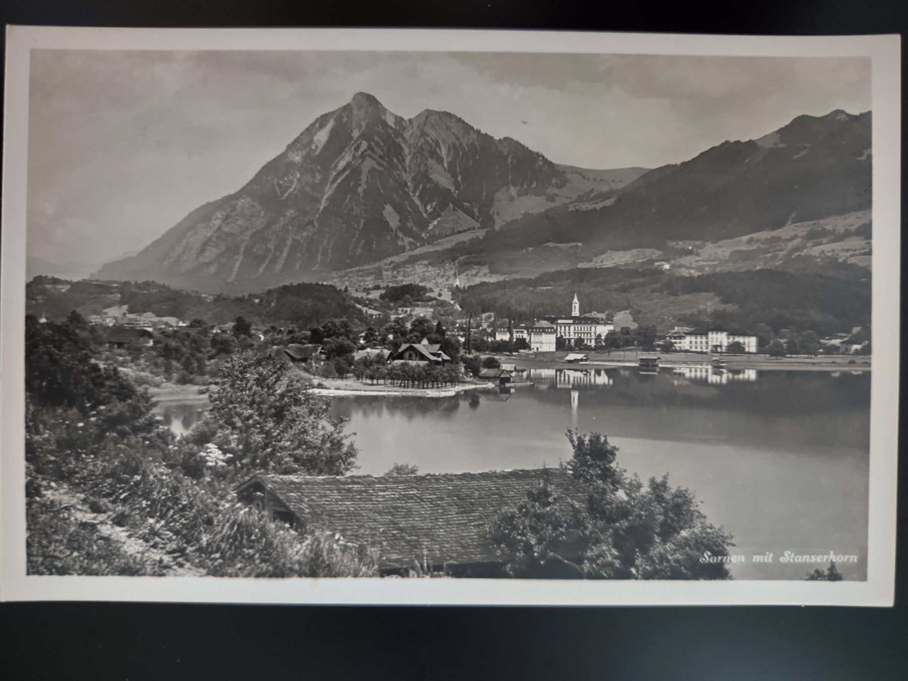 Cartoline postali: Originale Ansichtskarte Sarnen mit Stanserhorn, Top! – Usato da Ohmstal venduto da Lebensfreude05