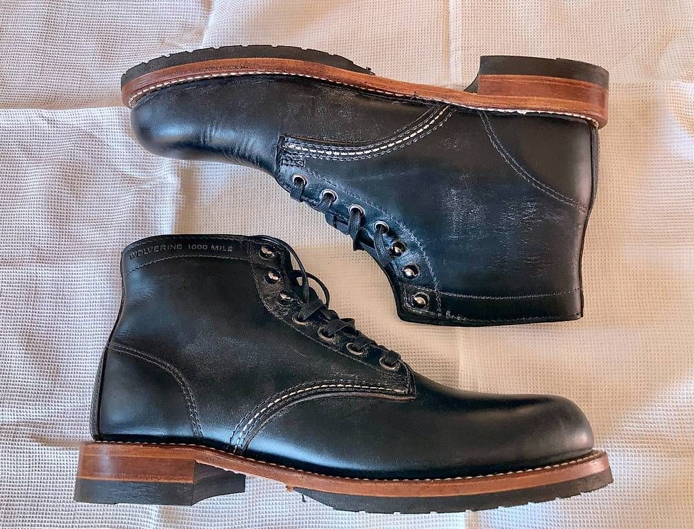 Scarpe da uomo: Wolverine 1000 Mile Boots 41.5 Black – Usato da Zürich venduto da Silybel 3