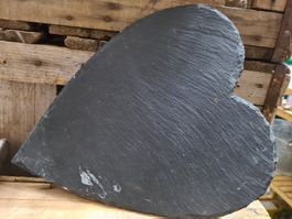 Grosses Schieferherz ca 29x23 cm